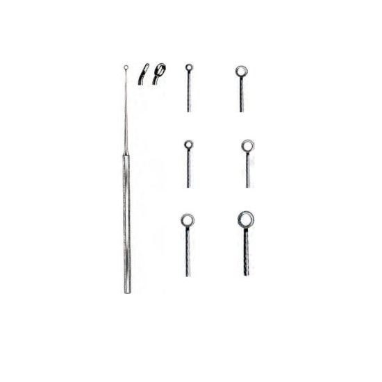 BUCK EAR CURETTES, SHARP SET