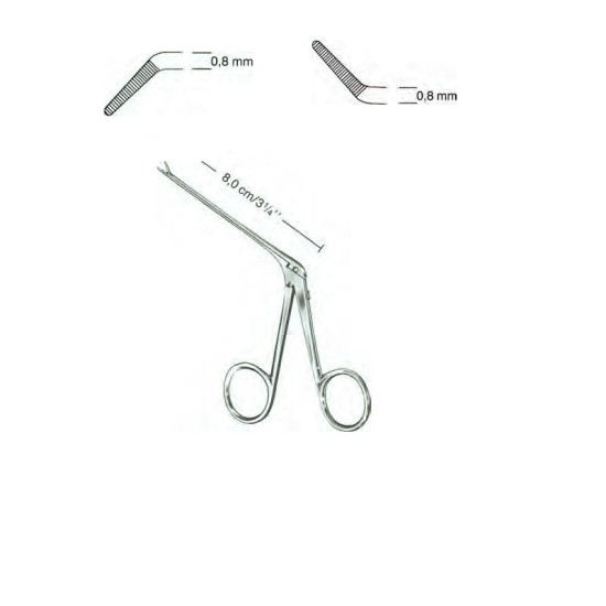 Micro Ear Forceps, 0.8Mm