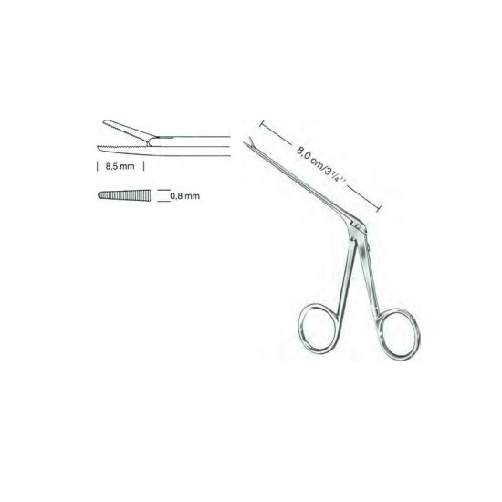 Micro Ear Forceps, 8.5MM