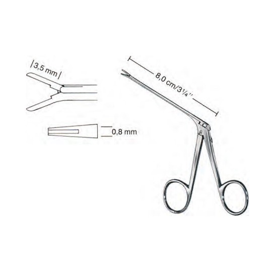 Mcgee Micro Ear Forceps, 8.0Cm