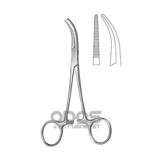 Dandy Scalp Forceps, 14Cm, Curved Side ways