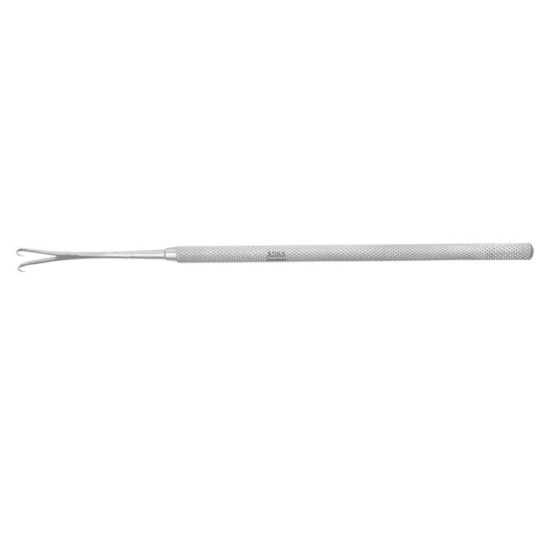 Nasal Tenaculum Hook 2 Sharp Prongs, , 6-1/4" (159mm), 6mm Wide