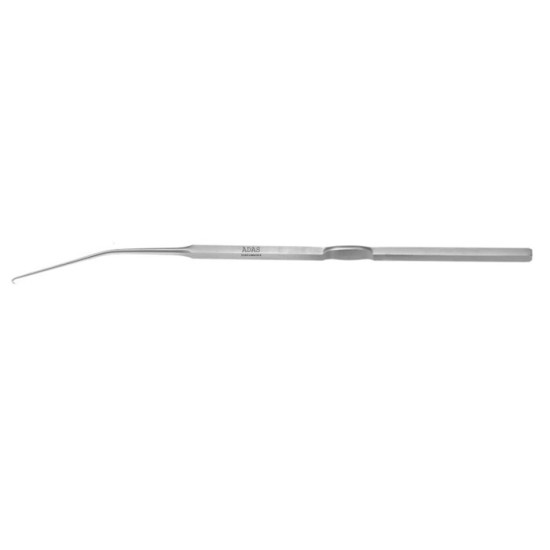 Blocksma Cleft Palate Hook Single, Bent Down Handle, 7" (178mm) length, 3mm Hook