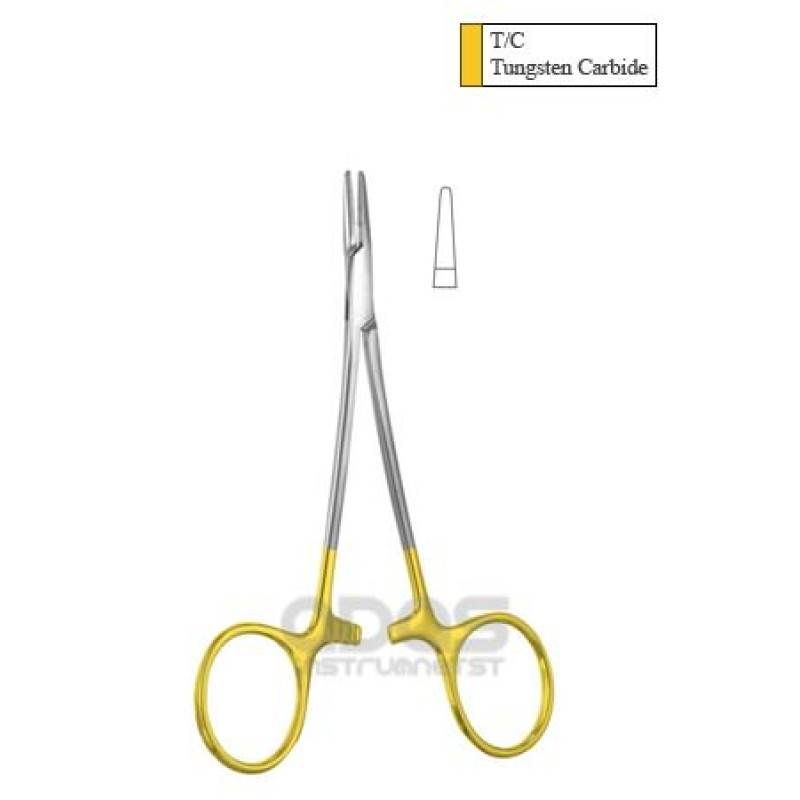 Webster Needle Holder Tungsten Carbide, Delicate, Smooth Jaws, 4-3/4" (121mm)