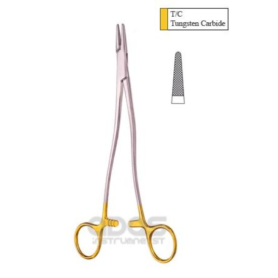 Bozemann (Wertheim) Needle Holders, T.C (Tungsten Carbide) S Shape