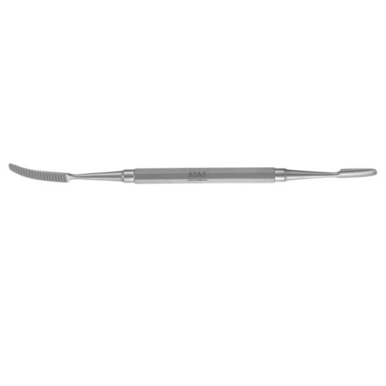 Miller Bone File, Double-Ended Large/Small, Reverse Cut, 7" (178mm) length