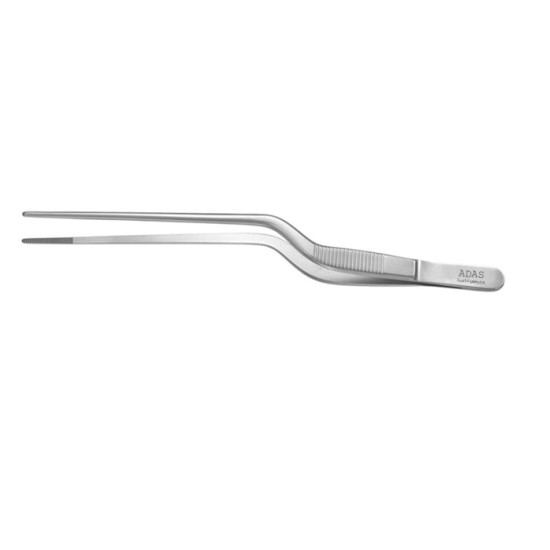 Jansen Bayonet Dressing Forceps Serrated,