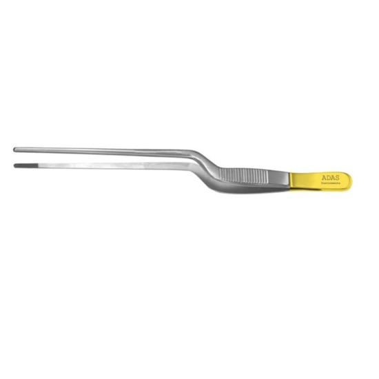 Rees Bayonet Dressing Forceps Tungsten Carbide, 5-1/2" (140mm) length