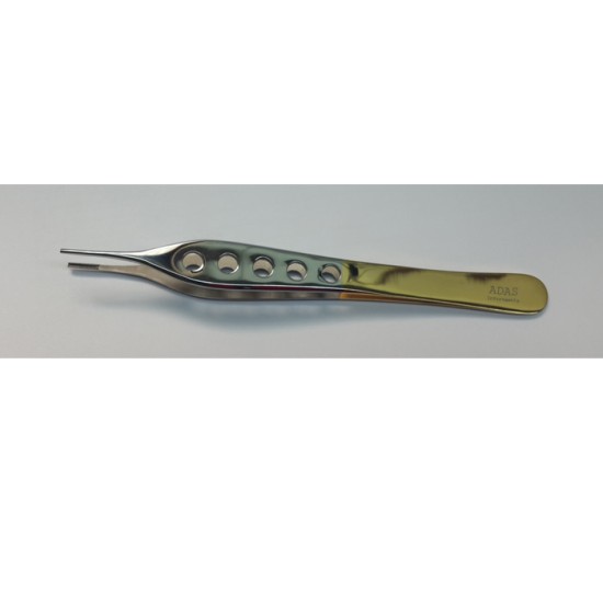 Adson Blepharoplasty Forceps Delicate 9x9 Brown-Type Teeth, 4-1/4" (108mm) length