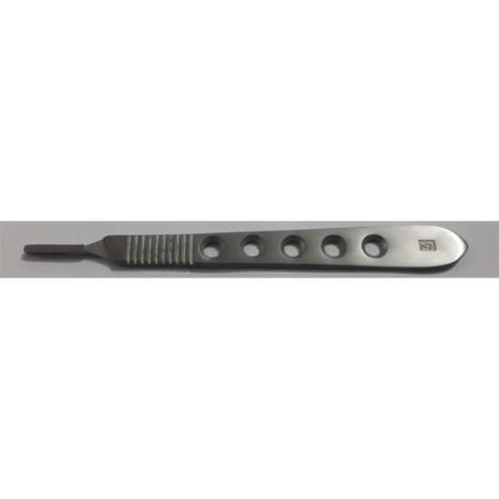 Scalple Knife Handle # 3 With Hole  ( For Blade Fig # 10, 11, 12, 12d, 15, 15c, 16, 17 )