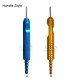 Double Mercedes tip liposuction cannula with one piece handle