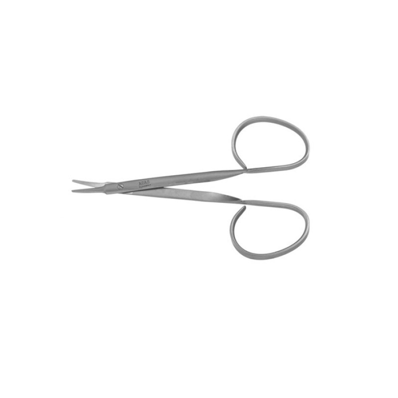  Suture scissors Curved Ribbon Rings, Short Blunt Blades, 4-1/8" (105mm) length