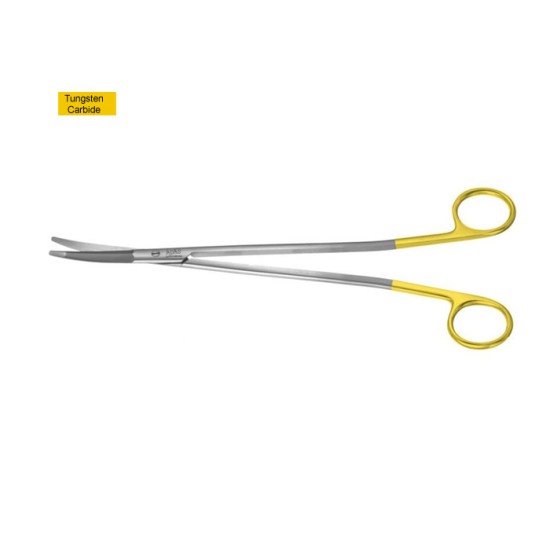 Gorney Platysma scissors Tungsten Carbide, Serrated, 9" (229mm) length